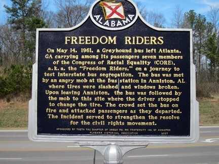 Freedom Riders historical plaque